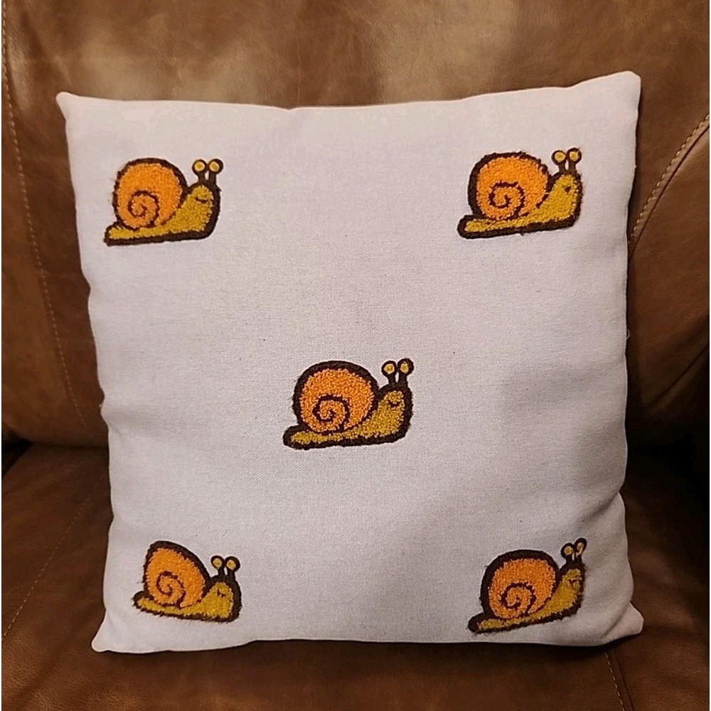 Luxe Collection Decorative Snail‎ Pillow 16x16x3